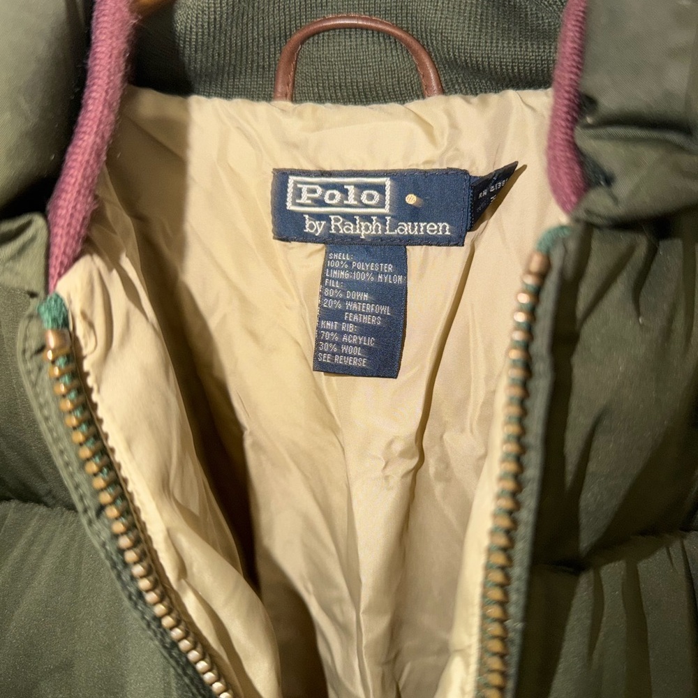 Ralph Lauren Men's Green Puffer Jacket - Picture 5 of 8